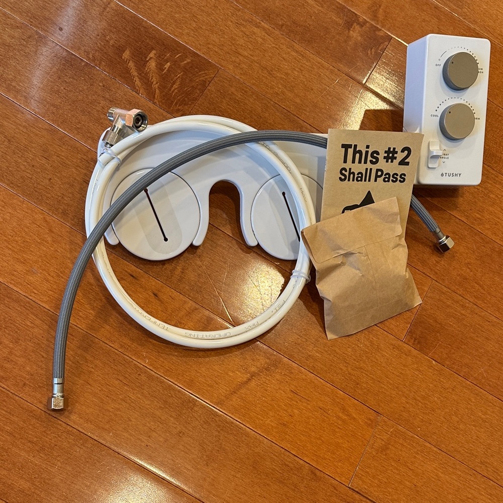 White Bidet Attachment Set